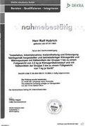 Zertifikat Klima und Wärmepumpe